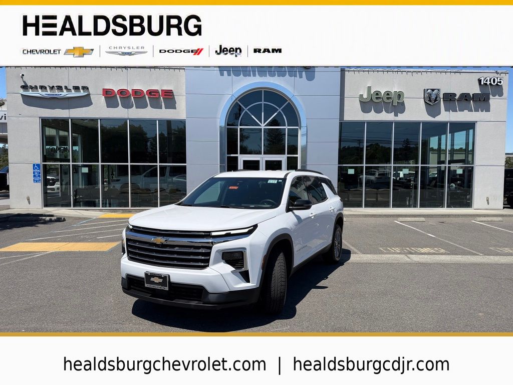Summit White 2025 Chevrolet Traverse SUV / Crossover Four-Wheel Drive 8-Speed Automatic