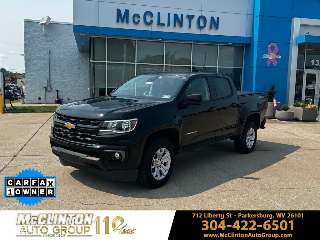 Black 2022 Chevrolet Colorado Pickup Truck Four-Wheel Drive 8-Speed Automatic