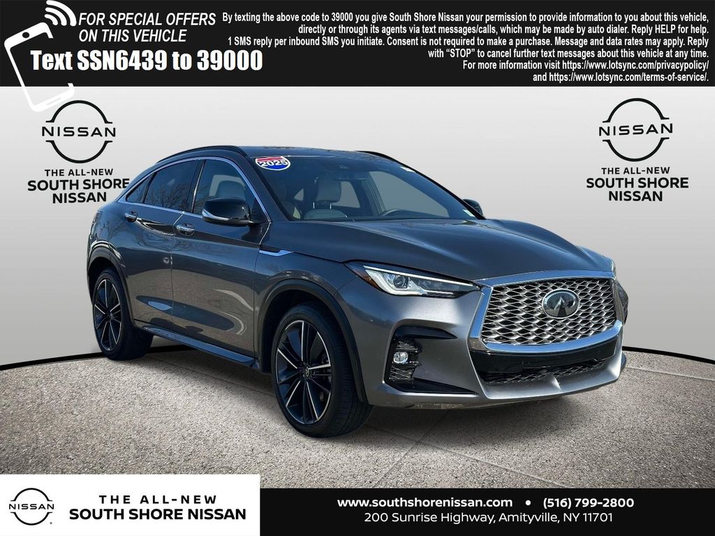 Gray (Graphite Shadow) 2025 INFINITI QX55 Luxe AWD SUV / Crossover All-Wheel Drive Continuously Variable Transmission