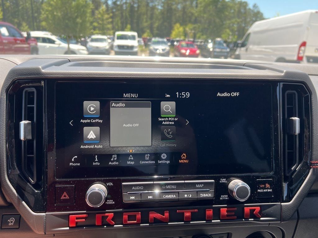 2025 Glacier White Nissan Frontier PRO-4X 4X4 Truck