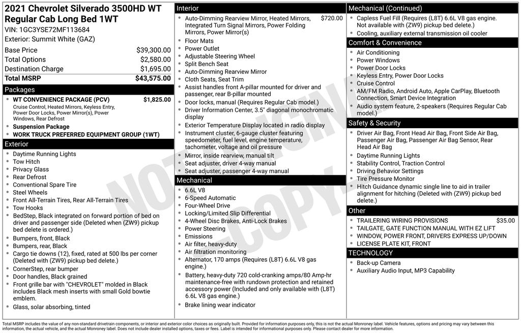Used 2021 Chevrolet Silverado 3500HD Truck