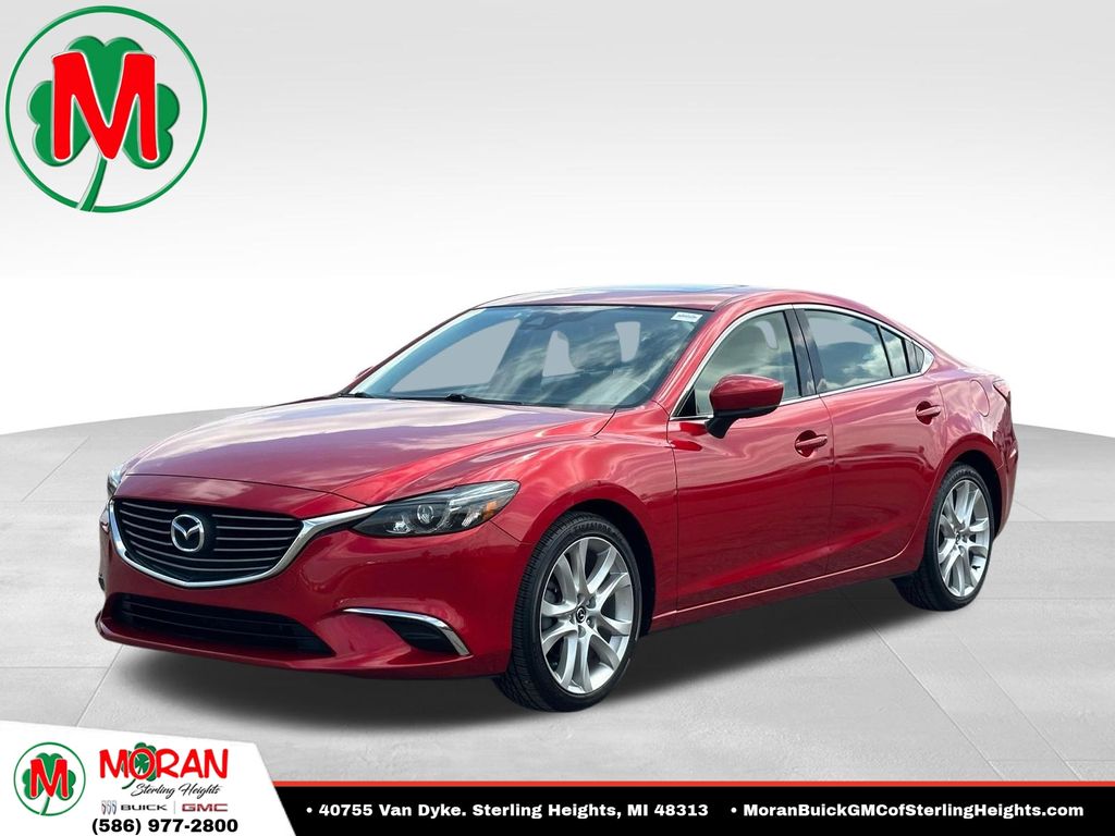Red Metallic 2017 Mazda MAZDA6 Touring Sedan FWD Sedan Front-Wheel Drive 6-Speed Automatic