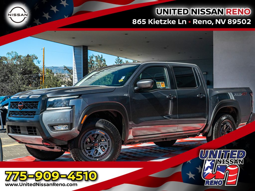 Gray (Gun Metallic) 2026 Nissan Frontier Pickup Truck Four-Wheel Drive 9-Speed Automatic Overdrive