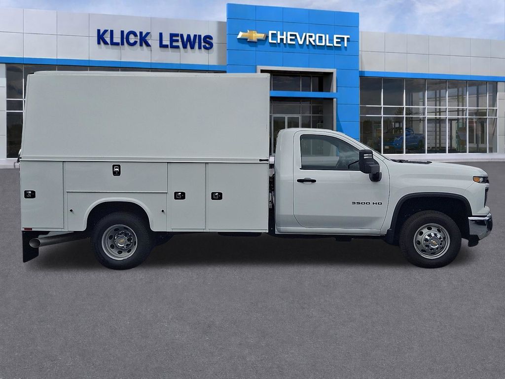 2025 Chevrolet Silverado 3500HD Work Truck White at Klick Lewis Buick Chevrolet