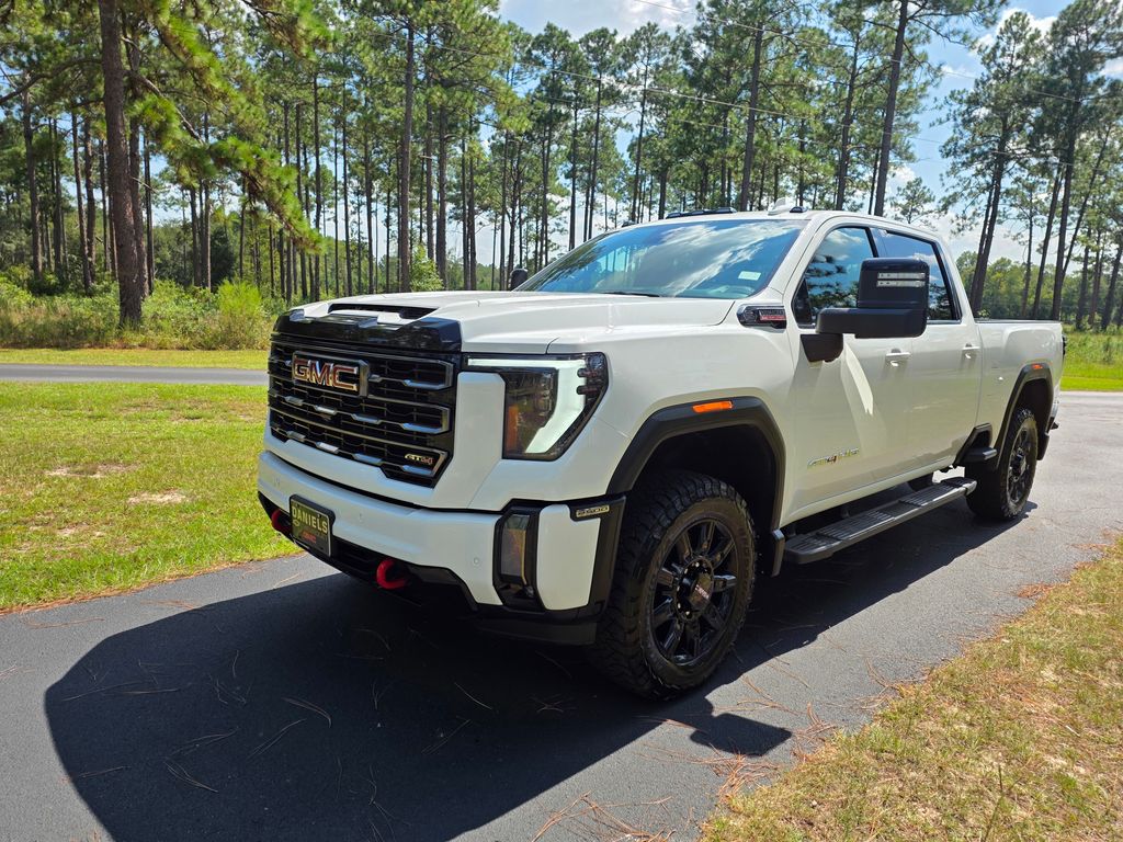 White 2024 GMC Sierra 2500HD Pickup Truck Four-Wheel Drive Automatic