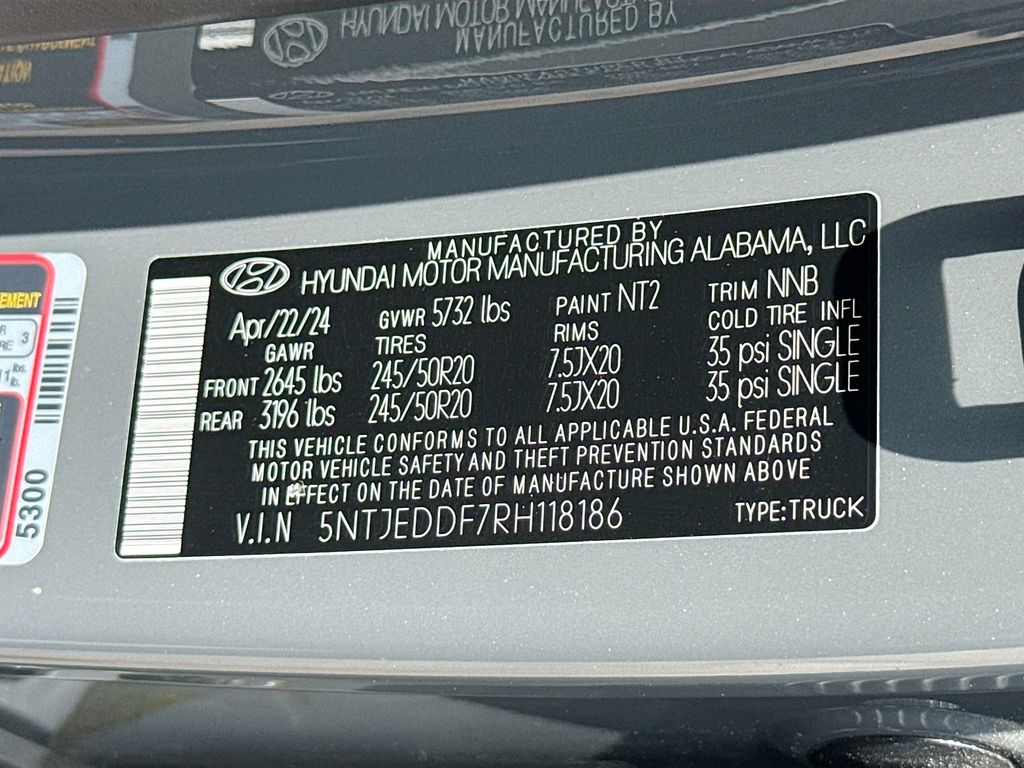 2024 Hyundai Santa Cruz Limited Gray at Big Star Chrysler Jeep Dodge Ram 