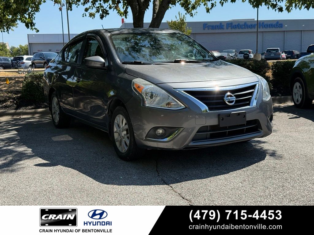 Gray (Gun Metallic) 2019 Nissan Versa Sedan Front-Wheel Drive Continuously Variable Transmission