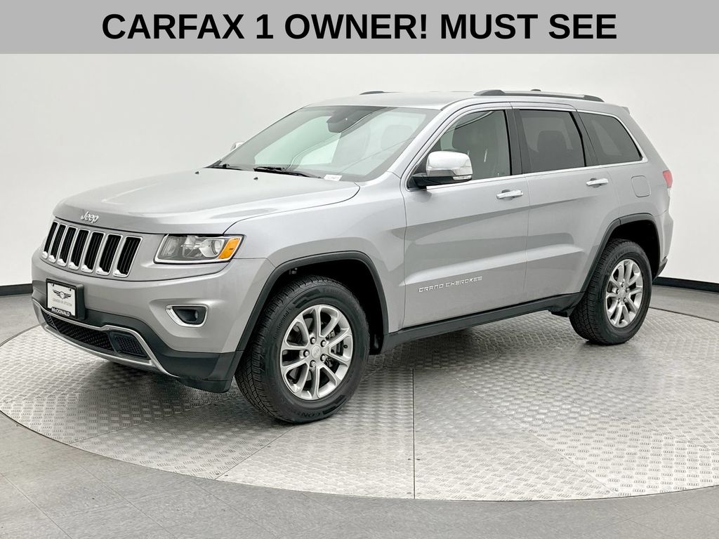 Billet Silver Metallic Clearcoat 2016 Jeep Grand Cherokee SUV / Crossover Four-Wheel Drive 8-Speed Automatic