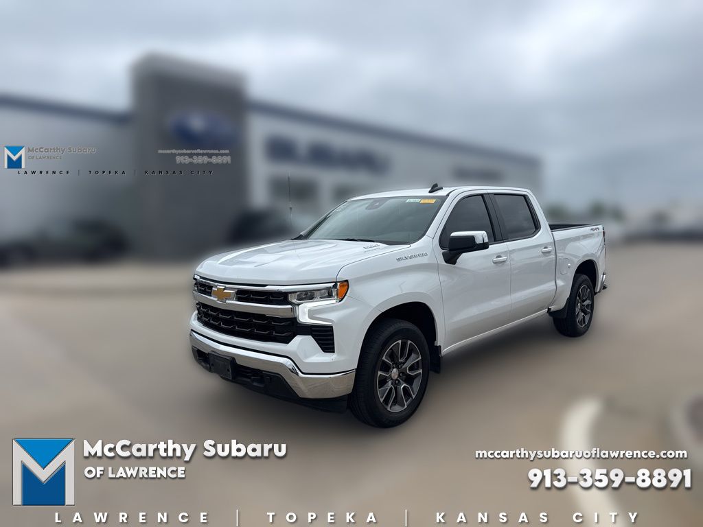 Summit White 2024 Chevrolet Silverado 1500 Pickup Truck Four-Wheel Drive Automatic