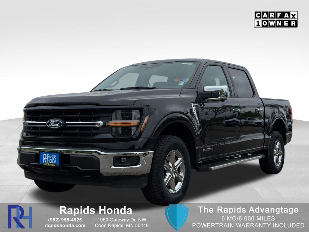 Black Metallic 2024 Ford F-150 Pickup Truck Four-Wheel Drive Automatic