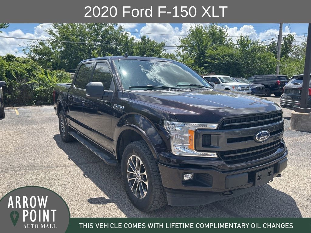 Black Metallic 2020 Ford F-150 XLT SuperCrew 4WD Pickup Truck Four-Wheel Drive Automatic