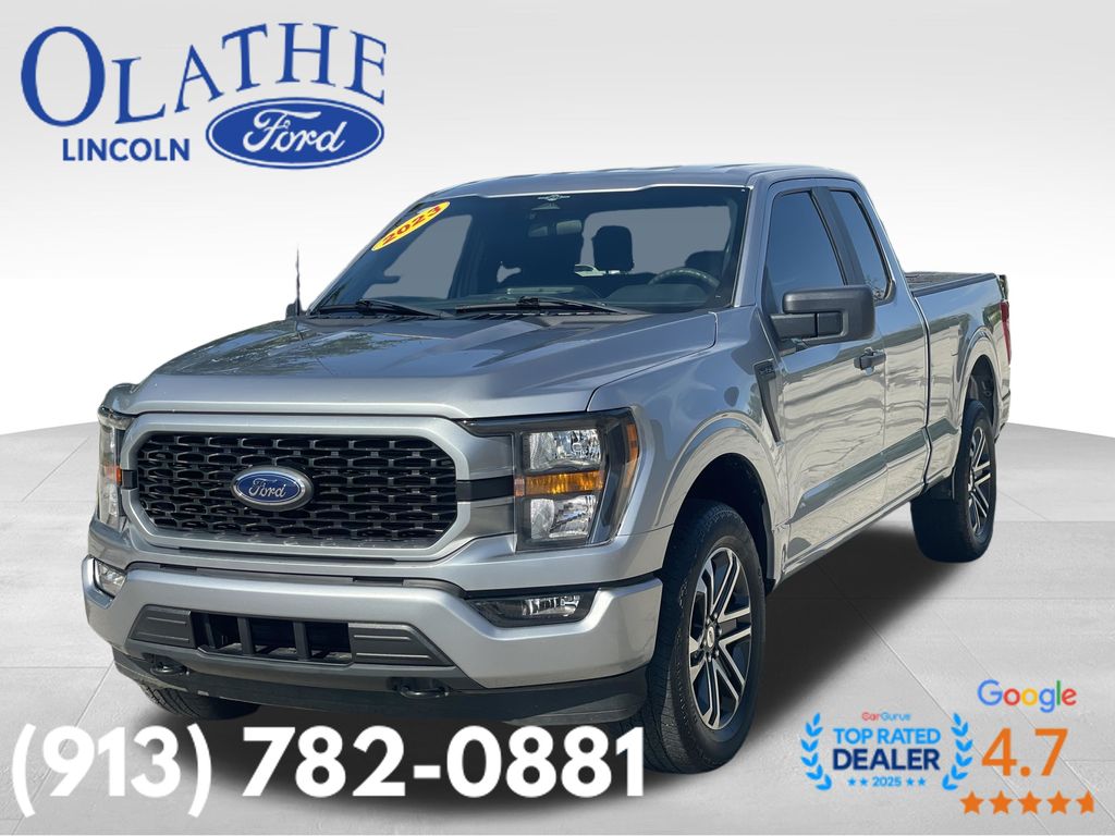 Iconic Silver Metallic 2023 Ford F-150 Pickup Truck Four-Wheel Drive Automatic