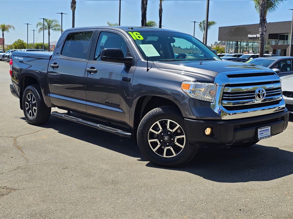Magnetic Gray Metallic 2016 Toyota Tundra Pickup Truck 4X2 6-Speed Automatic Overdrive