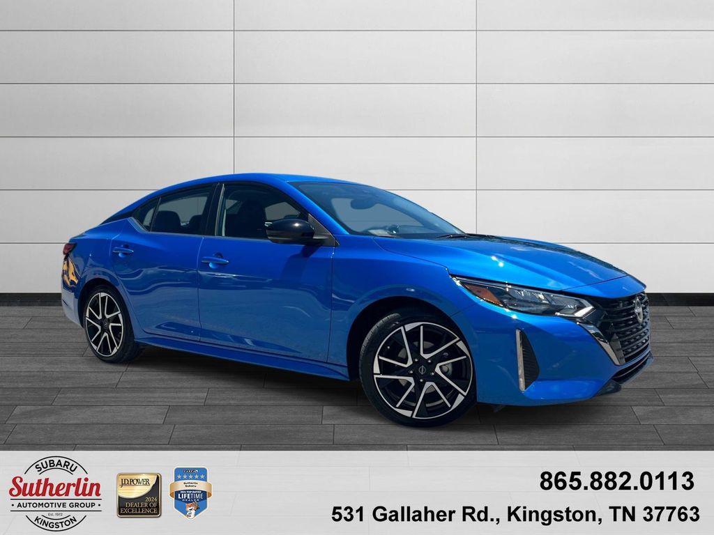 Electric Blue Metallic 2025 Nissan Sentra Sedan Front-Wheel Drive Continuously Variable Transmission