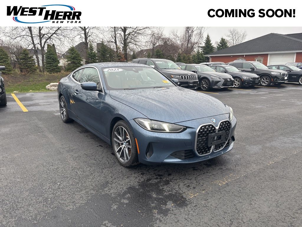 Arctic Race Blue Metallic 2025 BMW 4 Series 430i Coupe xDrive Coupe All-Wheel Drive 8-Speed Automatic