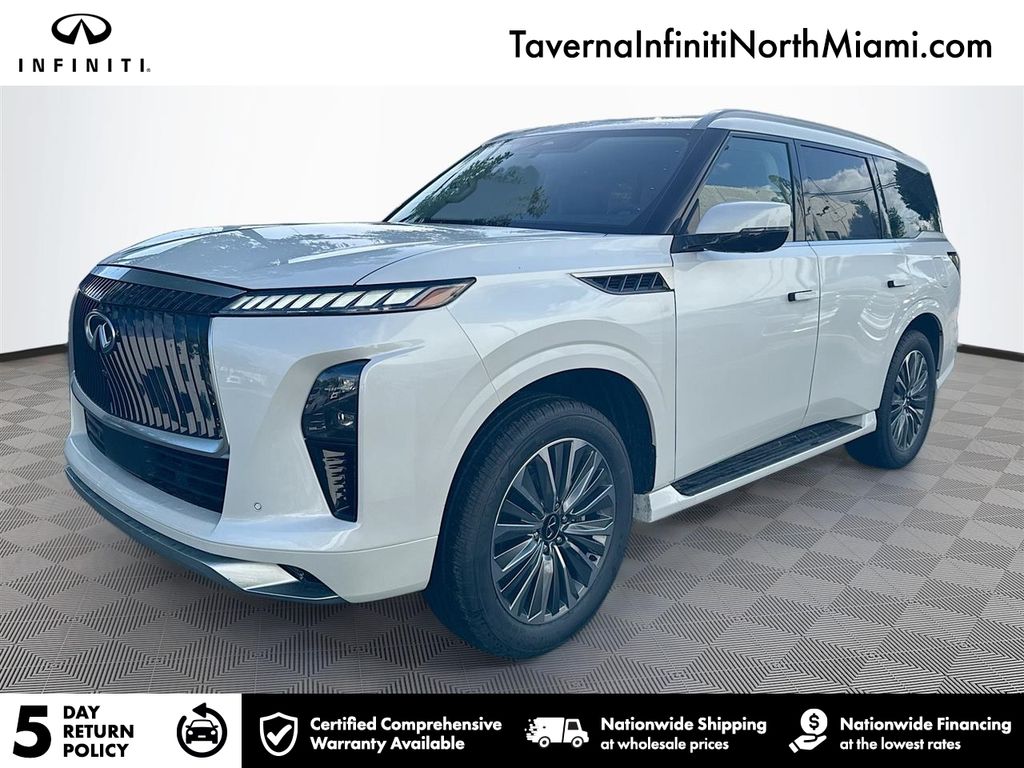 White 2026 INFINITI QX80 Luxe RWD SUV / Crossover Rear-Wheel Drive 9-Speed Automatic