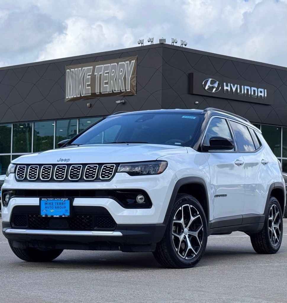 Bright White Clearcoat 2024 Jeep Compass Limited 4WD SUV / Crossover Four-Wheel Drive 8-Speed Automatic