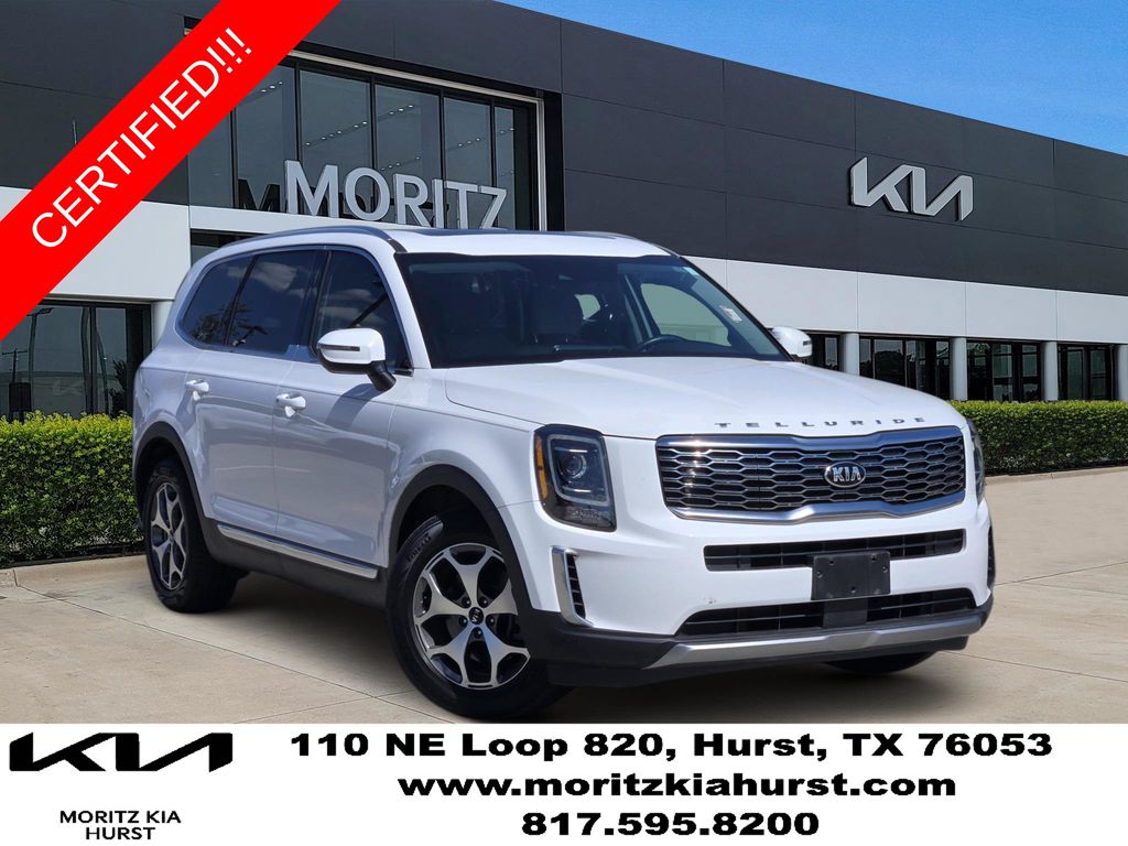 White Pearl 2021 Kia Telluride SUV / Crossover Front-Wheel Drive 8-Speed Automatic