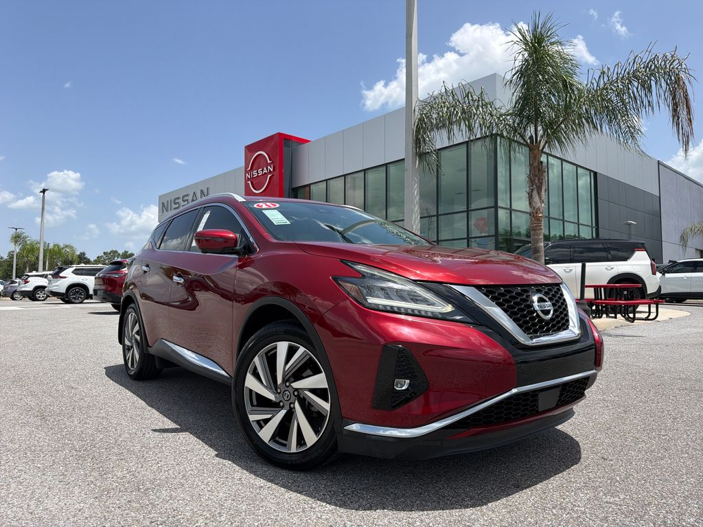 Red (Scarlet Ember Tintcoat) 2021 Nissan Murano SUV / Crossover Front-Wheel Drive Continuously Variable Transmission