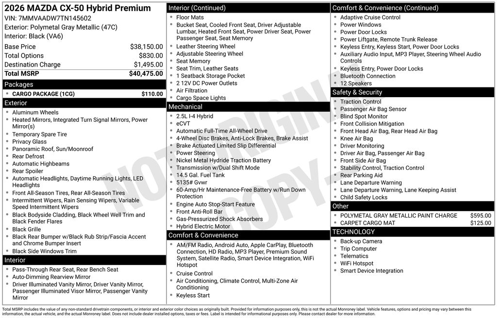 Thumbnail: 2026 Mazda CX-50 - 4