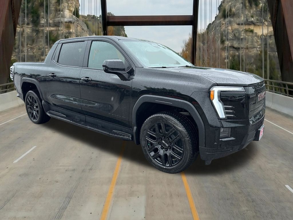 Onyx Black 2026 GMC Sierra EV Elevation Crew Cab (Extended Range) e4WD Pickup Truck All-Wheel Drive 1-Speed Automatic