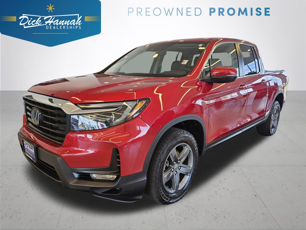Radiant Red Metallic II 2023 Honda Ridgeline RTL AWD Pickup Truck All-Wheel Drive 9-Speed Automatic