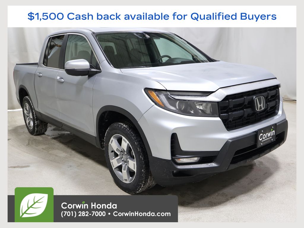 Solar Silver Metallic 2026 Honda Ridgeline RTL AWD Pickup Truck All-Wheel Drive 9-Speed Automatic