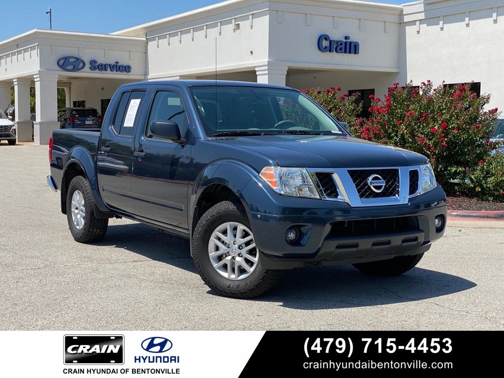 Arctic Blue Metallic 2021 Nissan Frontier Pickup Truck Four-Wheel Drive 9-Speed Automatic