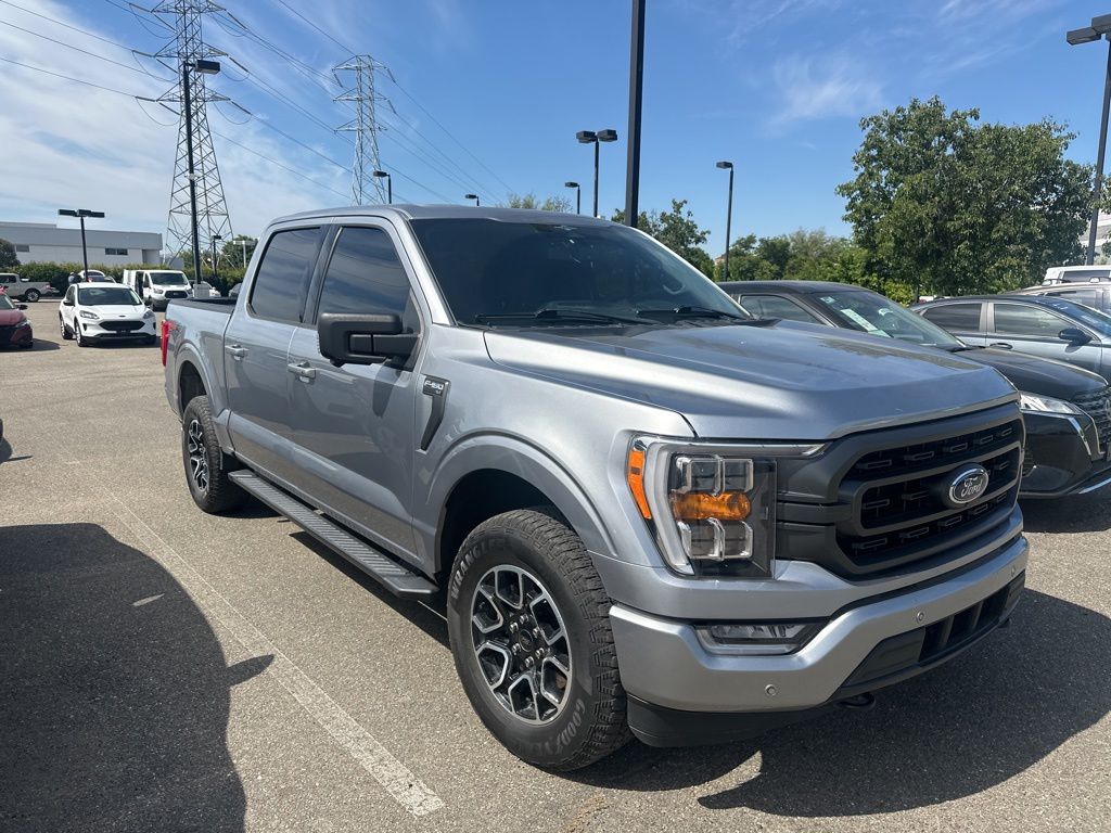 Silver Metallic 2023 Ford F-150 XLT SuperCrew 4WD Pickup Truck Four-Wheel Drive Automatic