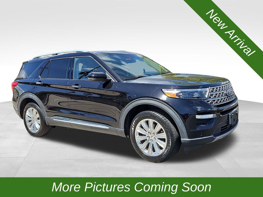 Black Metallic 2021 Ford Explorer Limited AWD SUV / Crossover All-Wheel Drive Automatic