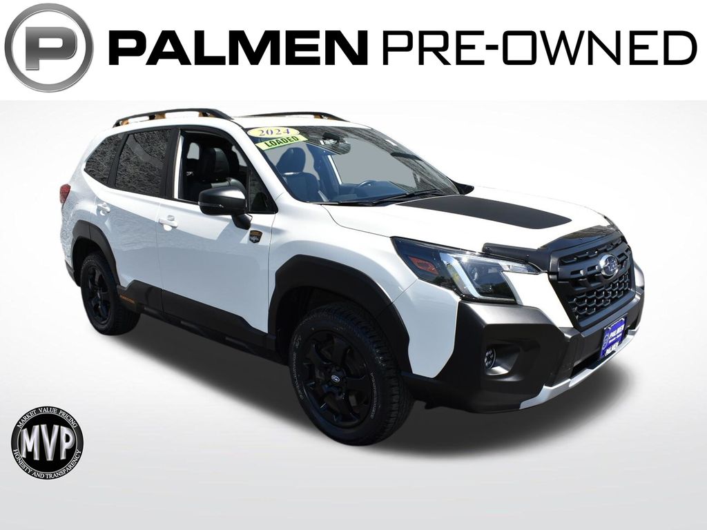 Crystal White Pearl 2024 Subaru Forester SUV / Crossover All-Wheel Drive Continuously Variable Transmission