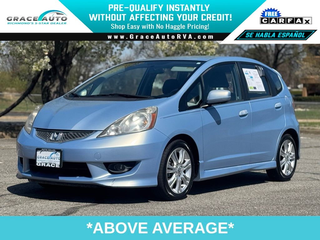 Tidewater Blue Metallic 2009 Honda Fit Sport Hatchback Front-Wheel Drive 5-Speed Automatic