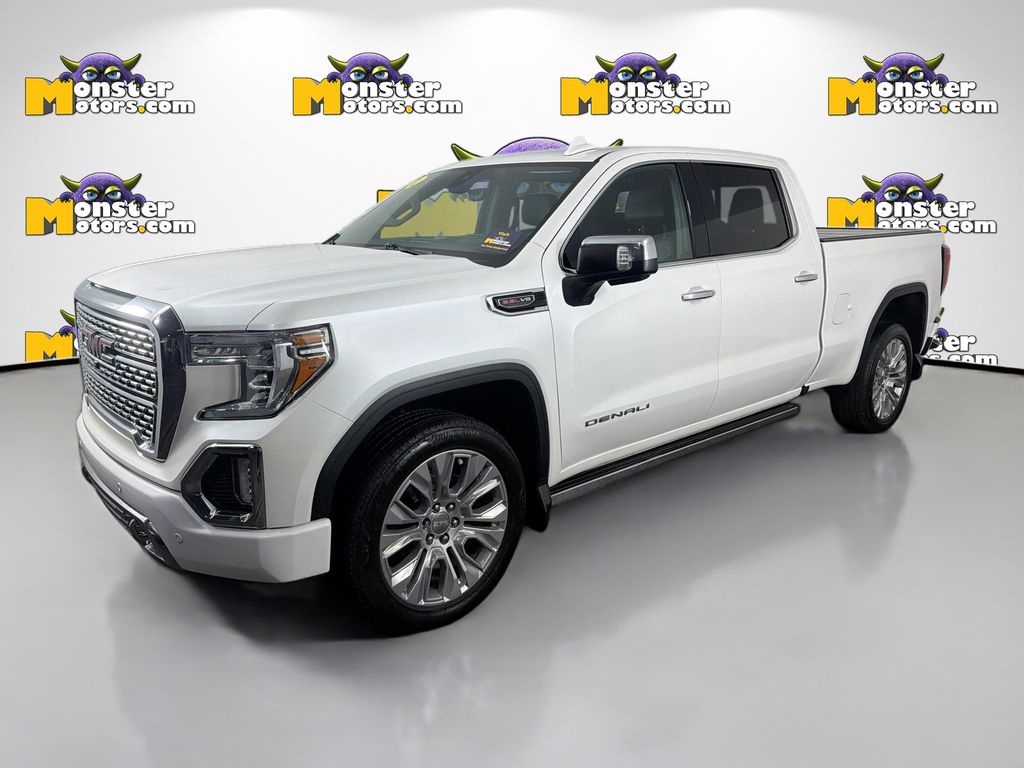 White Frost 2021 GMC Sierra 1500 Denali Crew Cab 4WD Pickup Truck Four-Wheel Drive Automatic