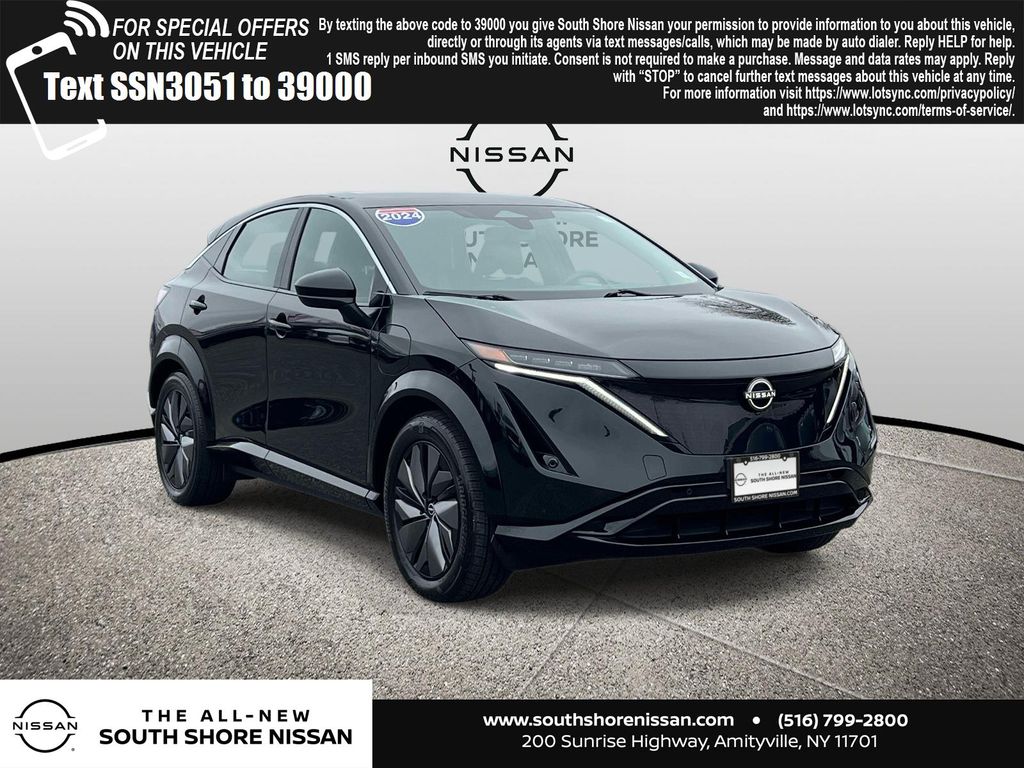 Black Diamond Pearl 2024 Nissan Ariya Engage FWD SUV / Crossover Front-Wheel Drive Continuously Variable Transmission