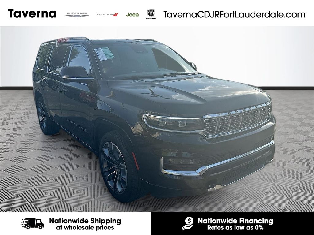 Diamond Black Crystal Pearlcoat 2024 Jeep Grand Wagoneer Series III 4WD SUV / Crossover Four-Wheel Drive 8-Speed Automatic
