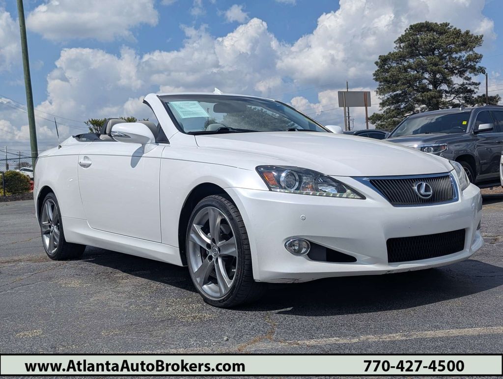 White 2012 Lexus IS 250C Convertible RWD Convertible Rear-Wheel Drive 6-Speed Automatic