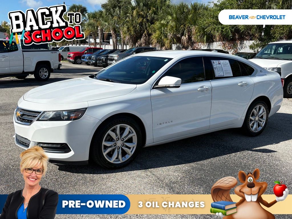 Summit White 2020 Chevrolet Impala Sedan Front-Wheel Drive 6-Speed Automatic Overdrive