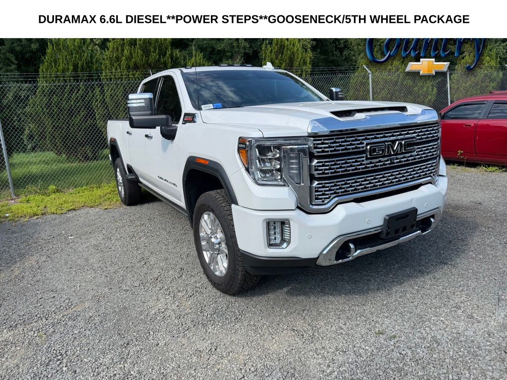 White Frost 2023 GMC Sierra 3500HD Pickup Truck Four-Wheel Drive Automatic