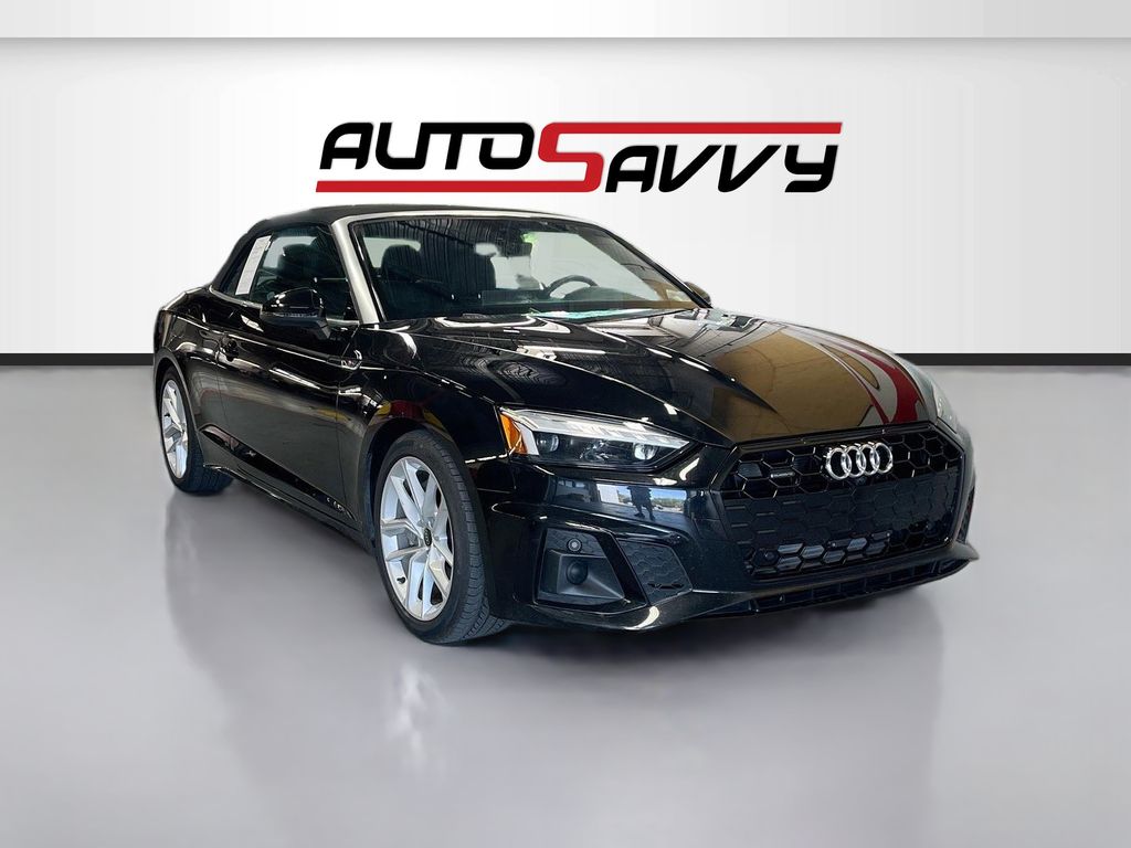 Black 2023 Audi A5 Convertible All-Wheel Drive 7-Speed Automatic