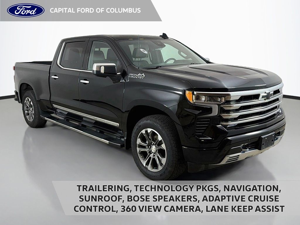 Black 2024 Chevrolet Silverado 1500 Pickup Truck Four-Wheel Drive Automatic