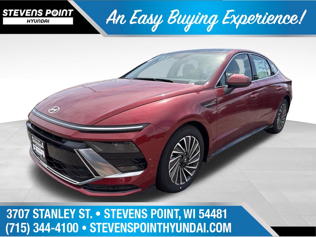 Ultimate red 2026 Hyundai Sonata Hybrid Sedan Front-Wheel Drive 6-Speed Automatic