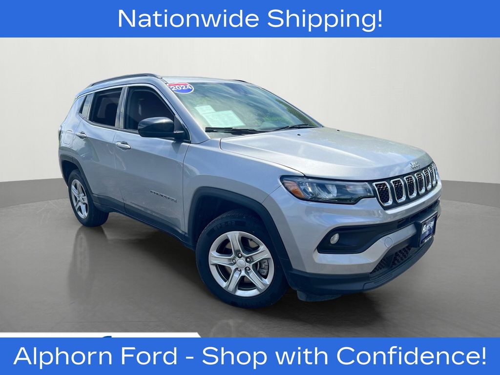 Silver Zynith Metallic Clearcoat 2024 Jeep Compass SUV / Crossover Four-Wheel Drive 8-Speed Automatic