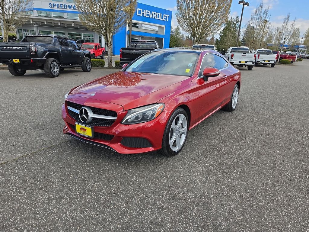 designo Cardinal Red Metallic 2017 Mercedes-Benz C-Class C 300 Coupe 4MATIC Coupe All-Wheel Drive 7-Speed Automatic