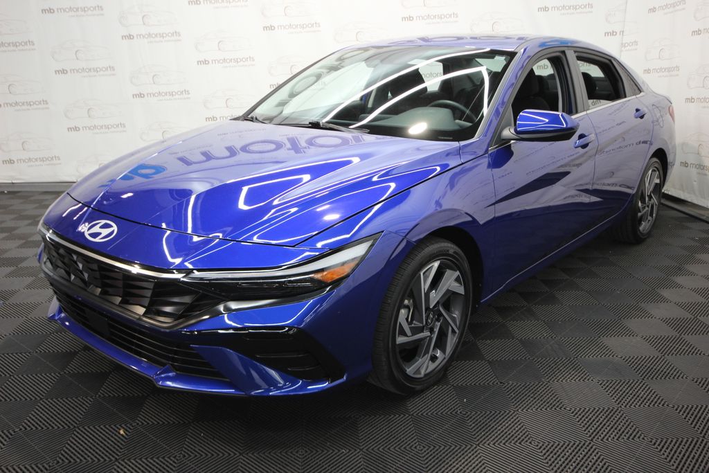 Intense Blue 2025 Hyundai Elantra Sedan Front-Wheel Drive Continuously Variable Transmission