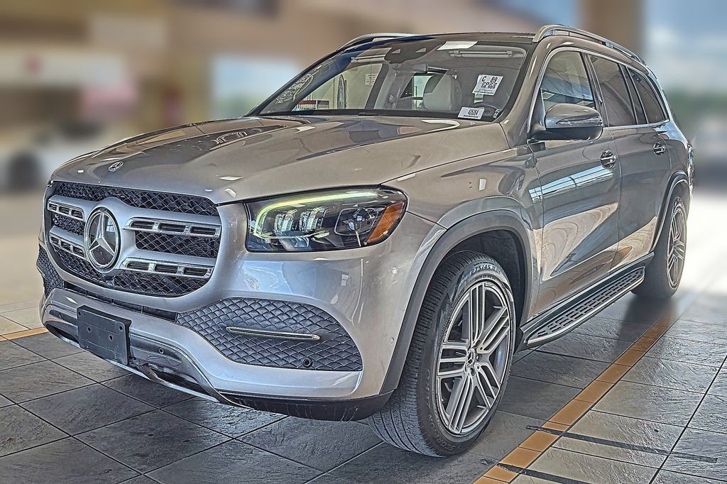 Cirrus Silver/MANUFAKTUR Diamond White Bright 2022 Mercedes-Benz GLS SUV / Crossover All-Wheel Drive 9-Speed Automatic