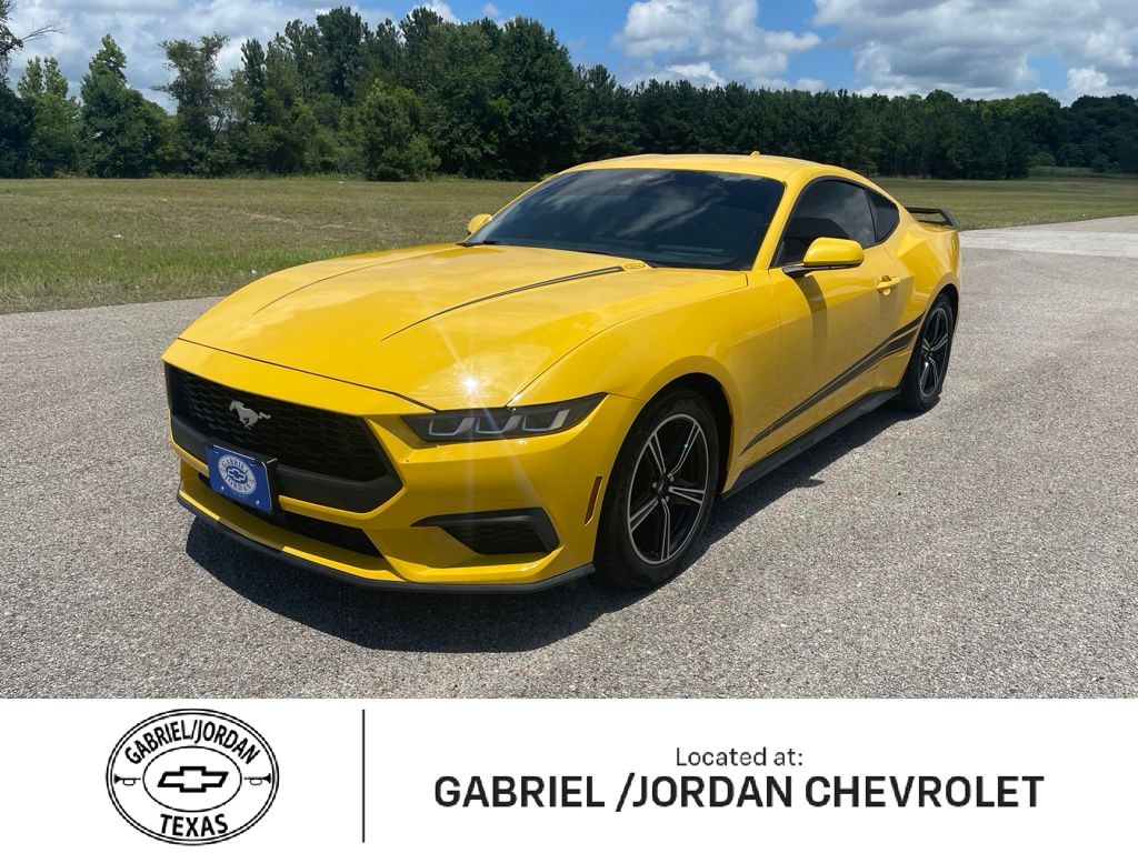 Yellow 2024 Ford Mustang EcoBoost Fastback RWD Coupe Rear-Wheel Drive Automatic
