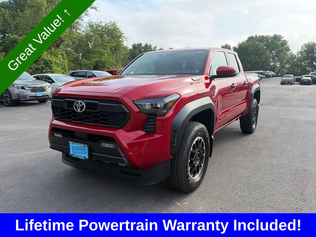 Red 2025 Toyota Tacoma Pickup Truck Four-Wheel Drive 8-Speed Automatic