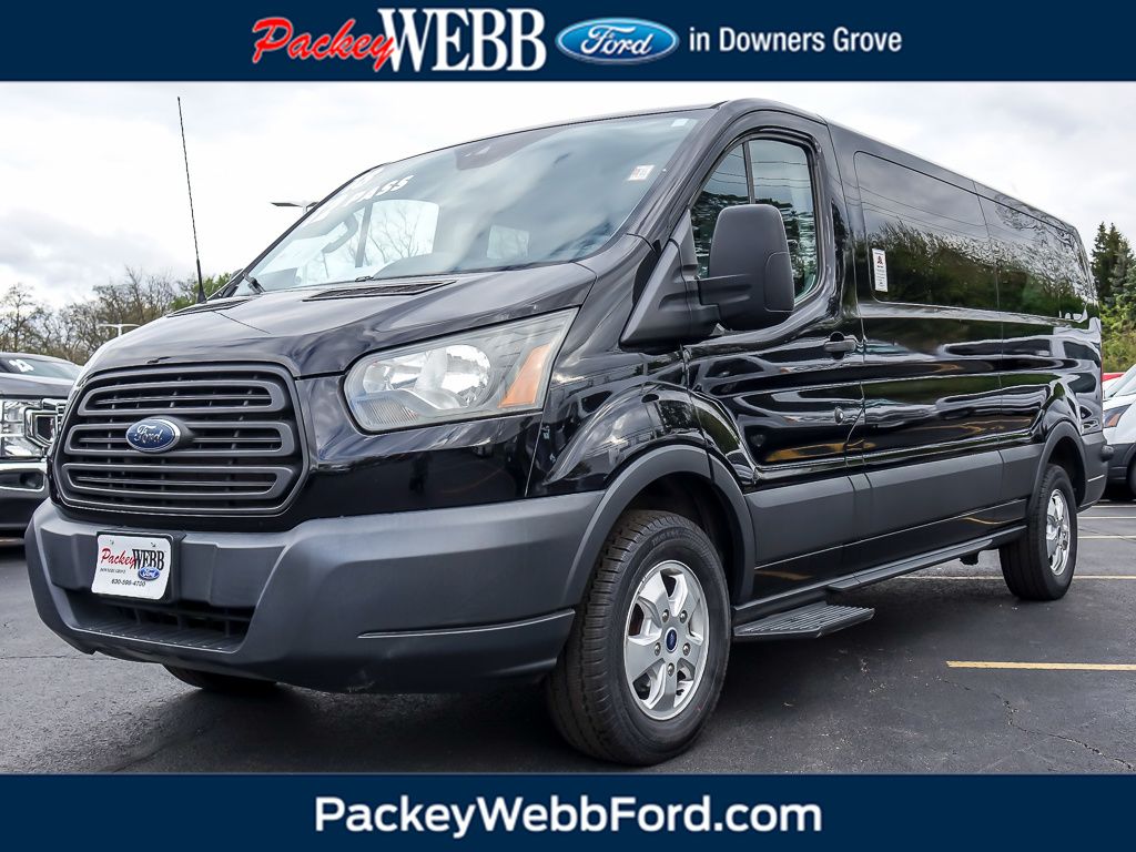 Black 2018 Ford Transit Passenger Van 6-Speed Automatic Overdrive