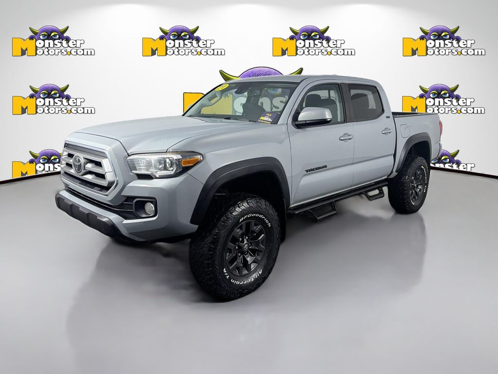 Gray 2021 Toyota Tacoma TRD Off Road Double Cab 4WD Pickup Truck Four-Wheel Drive 6-Speed Automatic