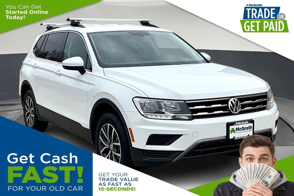 Pure White 2019 Volkswagen Tiguan SE 4Motion SUV / Crossover All-Wheel Drive 8-Speed Automatic